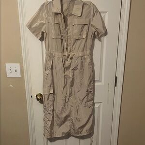 Women's Beige Utility Dress